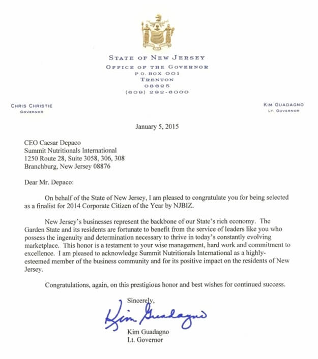 Letter from the Lt. Governor of New Jersey 2014 Final